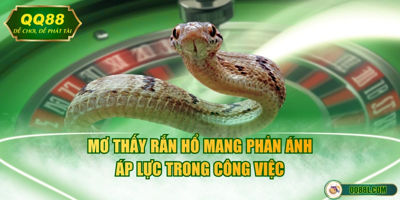 Mơ thấy rắn hổ mang phản ánh áp lực trong công việc